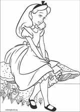 Alice In Wonderland coloring page (005)