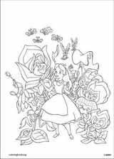 Alice In Wonderland coloring page (014)