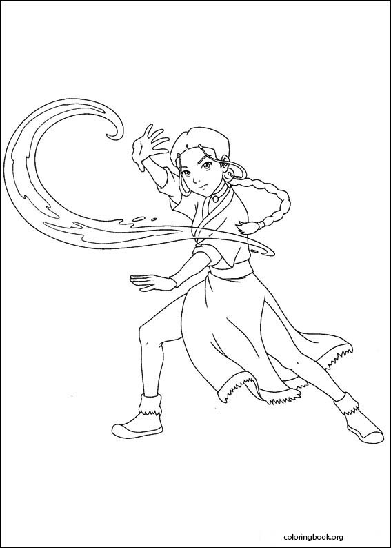 avatar the last airbender coloring pages