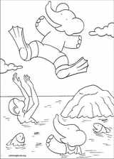 Babar coloring page (004)