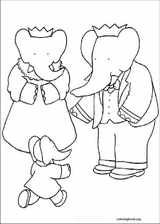 Babar coloring page (018)