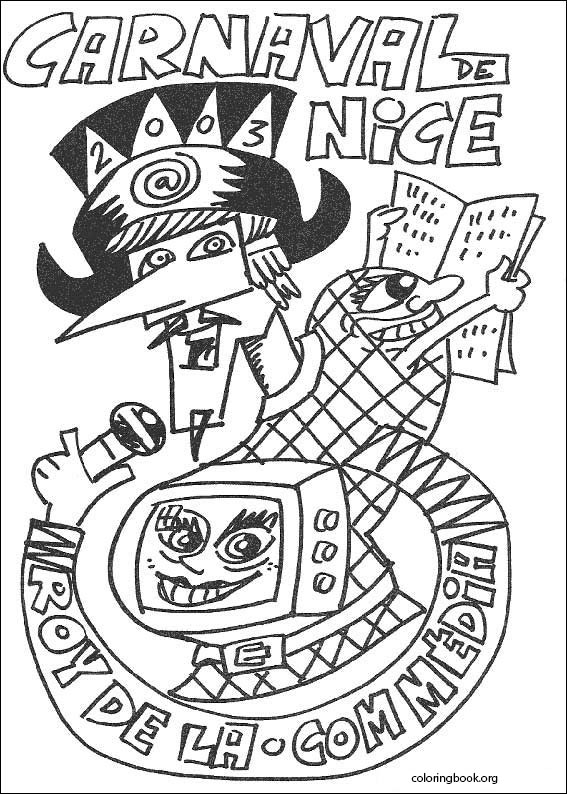 Carnival coloring page (002)