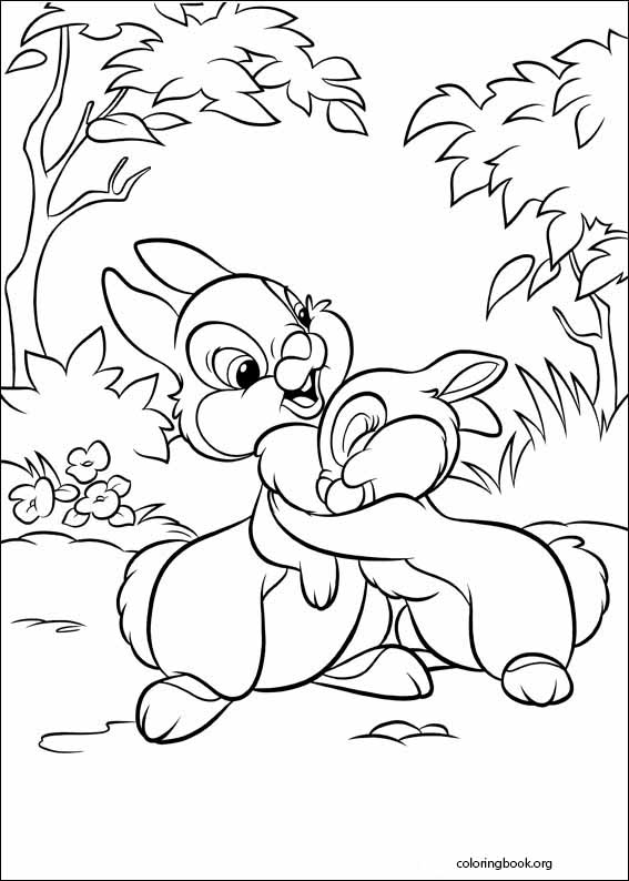 Disney Bunnies Coloring Page 002 Coloringbook Org