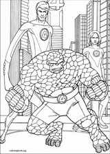 Fantastic Four coloring page (065)