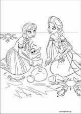 Frozen coloring page (019)