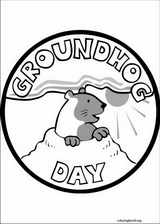 Groundhog Day coloring page (003)