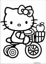 Hello Kitty coloring page (001)