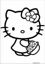 Hello Kitty coloring page (002)