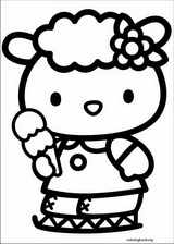 Hello Kitty coloring page (003)