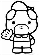 Hello Kitty coloring page (012)