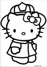 Hello Kitty coloring page (014)