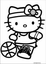 Hello Kitty coloring page (018)