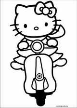 Hello Kitty coloring page (019)