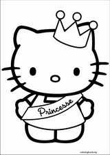 Hello Kitty coloring page (025)