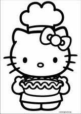 Hello Kitty coloring page (027)