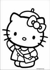 Hello Kitty coloring page (030)