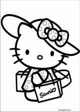 Hello Kitty coloring page (035)