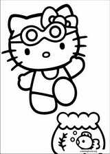 Hello Kitty coloring page (040)