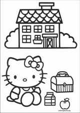 Hello Kitty coloring page (058)