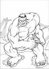 Hulk coloring page (042)