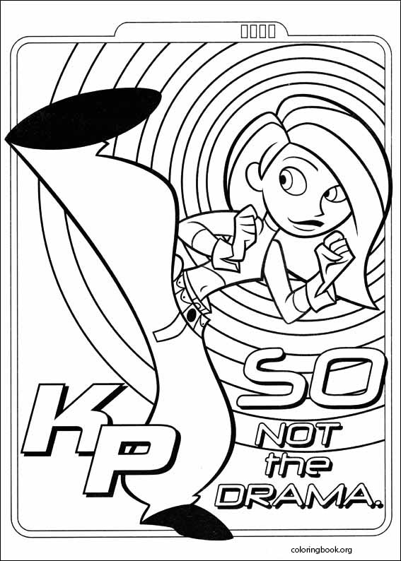 Kim Possible coloring page (012)