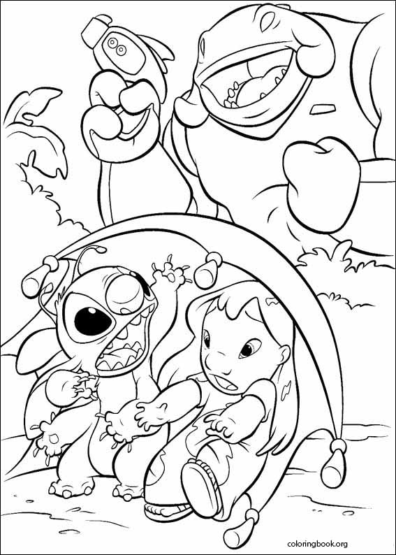 Lilo & Stitch coloring page (008) @