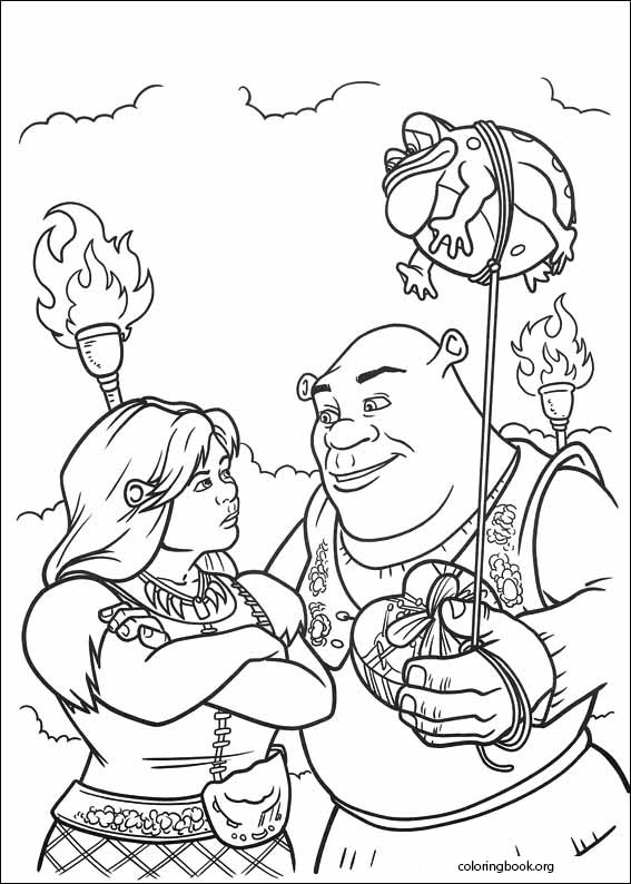 shrek forever after coloring pages