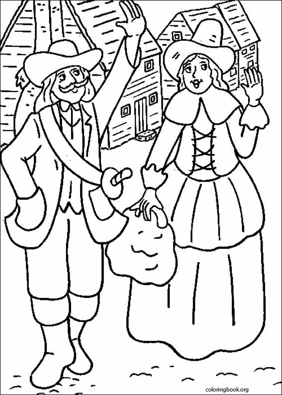 Thanksgiving coloring page (008)