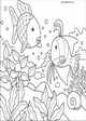 The Rainbow Fish coloring pages