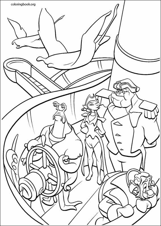 treasure planet coloring pages