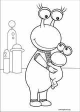 backyardians coloring pages