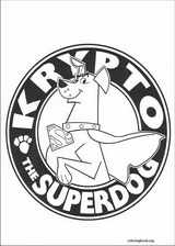 Krypto coloring page (007)