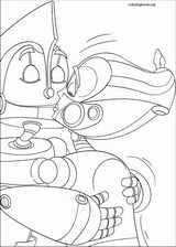 Robots coloring page (011)