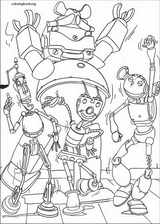 Robots coloring page (018)