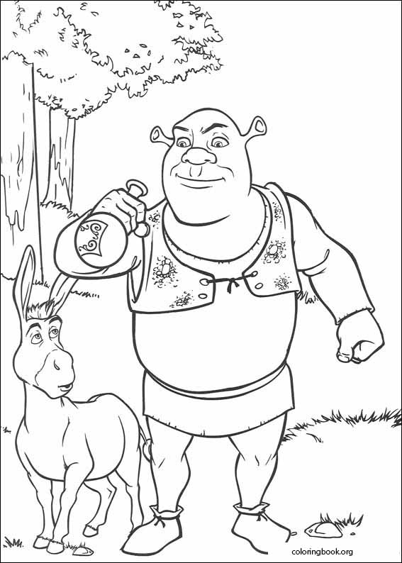 Shrek Printable Coloring Pages