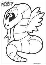 Yokomon coloring page (017)